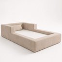 Ver imagem 1 de Cama Montessoriana Solteiro Aconchego 118x218x25 Boucle Bege – Keiko