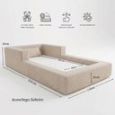 Ver imagem 2 de Cama Montessoriana Solteiro Aconchego 118x218x25 Boucle Bege – Keiko