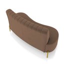 Ver imagem 7 de Sofá 2 Lugares Living 135cm Pé Ferro Dourado Maraú Veludo K01 - D'Rossi