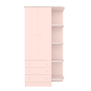 Ver imagem 1 de Guarda Roupa 2 Portas e 3 Gavetas Ronda Rosa Acetinado