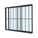 Ver imagem 2 de Janela de Alumínio Classic 02 Folhas com Grade Preto - 120x150