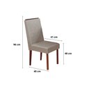 Ver imagem 7 de Conjunto Mesa Retangular Floripa 4 Cadeiras 1,140x0,93 Tampo em Vidro Off White