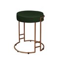 Ver imagem 1 de Puff Decorativo Sarah Sala E Recepção Metal Bronze Veludo