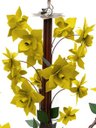 Ver imagem 6 de Lustre Rústico Artesanal Sala de Jantar Moderna com Flores 06 Lâmpadas - Amarelo