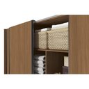 Ver imagem 7 de Guarda Roupa Casal 3 Portas de Correr e 4 Gavetas T582 Canela/grafite - Kappesberg