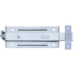 Ferrolho Trinco Tarjeta Fecho Chato para Porta Janela Portão 13cm Zincado | Silvana | Kit 10 Un - 5