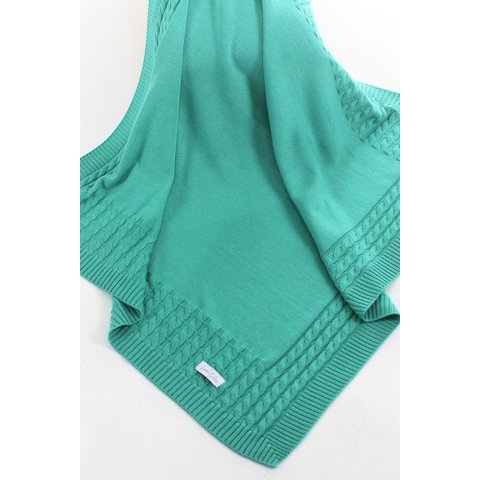 Manta Tricô Trançada Bebê Carlan