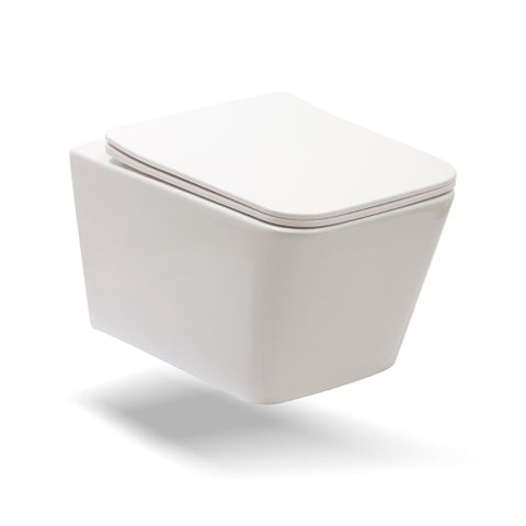 Vaso Sanitário Suspenso Saída Horizontal Esmeralda Pingoo.casa - Branco