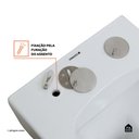 Ver imagem 6 de Vaso Sanitário Suspenso Saída Horizontal Esmeralda Pingoo.casa - Branco