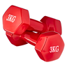 Fit Par de Halteres - Vinil Liso 3 Kg - 3
