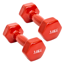 Fit Par de Halteres - Vinil Liso 3 Kg - 4