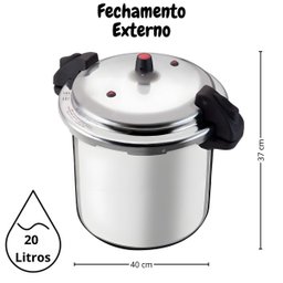 Panela de Pressão Profissional 20l - Alta Segurança e Eficiência - 4