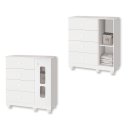 Ver imagem 4 de Quarto de Bebê Berço + Cômoda + Guarda Roupa Katatau Branco Fosco