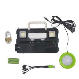 Luminaria Solar Radio Fm Lanterna Luz de Emergencia Usb - 4