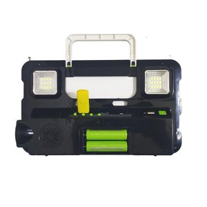 Luminaria Solar Radio Fm Lanterna Luz de Emergencia Usb