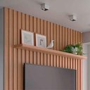 Ver imagem 1 de Prateleira Suspensa de Parede Mdf Dalla Costa Multiuso 1,80m Cor:freijó