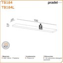 Ver imagem 3 de Prateleira Suspensa de Parede Mdf Dalla Costa Multiuso 1,80m Cor:freijó