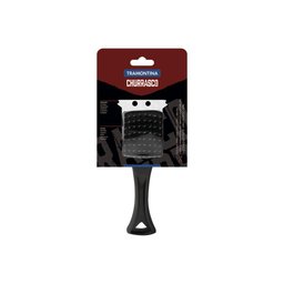 Escova Tramontina Churrasco com Cerdas em Aço Inox e Cabo de Polipropileno Preto 21,6 Cm - 2