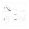 Escova Tramontina Churrasco com Cerdas em Aço Inox e Cabo de Polipropileno Preto 21,6 Cm - 4