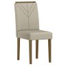 Cadeira para Mesa de Jantar Amanda Kit 2 Peças Imbuia Veludo Nude – New Ceval - 2