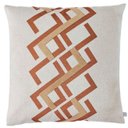 Ver imagem 1 de Capa Almofada Linho Aplique Boucle Estampa 45x45cm Terracota