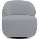 Ver imagem 3 de Poltrona Decorativa Orgânica Giratória para Sala Living Barolo L06 Veludo Cinza - Lyam Decor