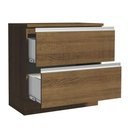 Ver imagem 4 de Balcão Armário de Cozinha 80 cm 2 Gavetas Rustic Glamy Madesa