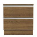Ver imagem 6 de Balcão Armário de Cozinha 80 cm 2 Gavetas Rustic Glamy Madesa