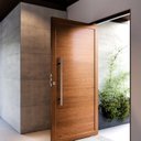 Ver imagem 1 de Porta de Alumínio Pivotante Lambri 215x105cm com Puxador de 80cm Lucasa Ideale