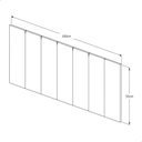 Ver imagem 7 de Conjunto Quarto 2 Mesas de Cabeceira Verona com Painel de Cabeceira de Cama Queen 1,60cm:off White