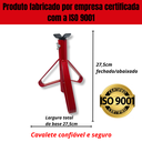 Ver imagem 7 de Cavalete Automotivo Preguiça para Carros 2,5 Toneladas Suporte Veicular 4 Regulagens Vermelho