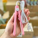 Ver imagem 4 de Mini Chapinha Prancha Portátil 17cm Bivolt Profissional Rosa