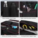 Ver imagem 6 de Mochila Ferramentas Base Emborrachada Reforcada Bolsa Impermeavel Refletiva Motoboy Grande Premium