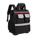 Ver imagem 1 de Mochila Ferramentas Base Emborrachada Reforcada Bolsa Impermeavel Refletiva Motoboy Grande Premium