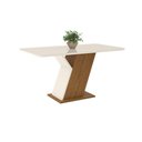 Ver imagem 4 de Conjunto Sala de Jantar Tampo Mdf com Vidro Canto Arredondado 160 Cm 06 Cadeiras Lupita Casa 812