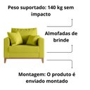 Ver imagem 4 de Kit 02 Poltrona Decorativa Beny Pés Base em Madeira Suede Cor:amarelo