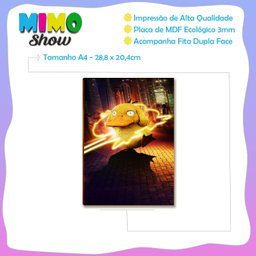 Placa Mdf A4 Personagem Mangá Clássico Decoração Anime An3 - 3
