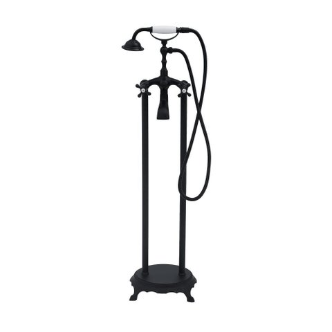 Misturador Monocomando de Piso para Banheira Itinga Pingoo.casa - Preto