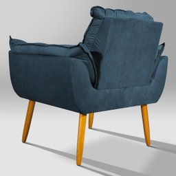 Poltrona Opala:azul-marinho - 6