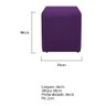 Puff Decorativo Dado Suede Roxo Adj Decor - 2