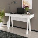 Ver imagem 3 de Kit para Escritório com Mesa 2 Gavetas e Balcão 2 Portas Br Cor:branco