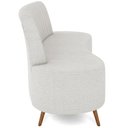 Ver imagem 7 de Sofá Chaise Living 2 Lugares 135cm para Sala Cayman K01 Bouclê Creme - Lyam Decor