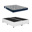 Ver imagem 1 de Cama Box Casal Bipartido Iso 60 Espuma D28 138x188 Branco - Ortobom