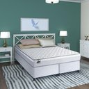 Ver imagem 4 de Colchão Hanover Ensacadas Queen 158x198cm - Molas Ensacadas, Softgel, Inducol Cr447d Branco/cinza