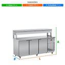 Ver imagem 2 de Balcão de Serviço Refrigerado Condimentador 200cm com 7 Cubas de 1/2 Bsrc2000 220v - Refrimate