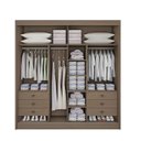 Ver imagem 3 de Guarda Roupa Cancun 2 Portas 100%mdf Castanho - Ddoro
