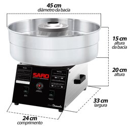 Ad Máquina de Algodão Doce 50/60 Hz Bivolt 127/220 V - 4