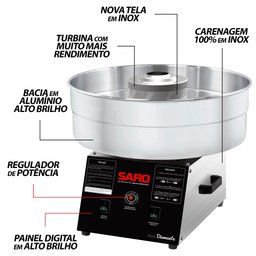 Ad Máquina de Algodão Doce 50/60 Hz Bivolt 127/220 V - 3
