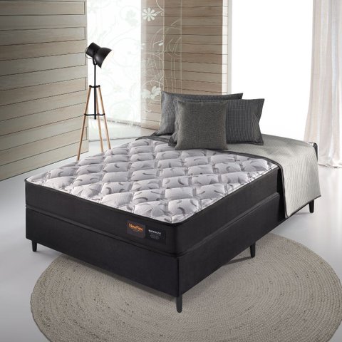 Conjunto Colchão King Marrocos Preto - 1,93x2,03