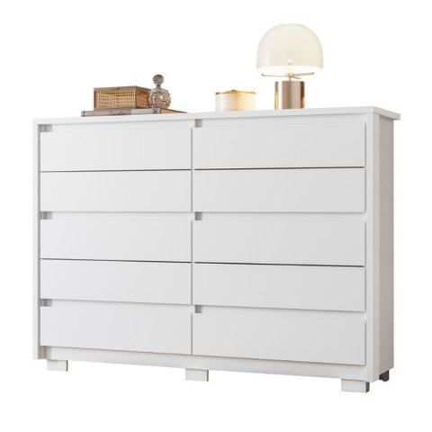 Cômoda com 10 Gavetas Loanda Branco